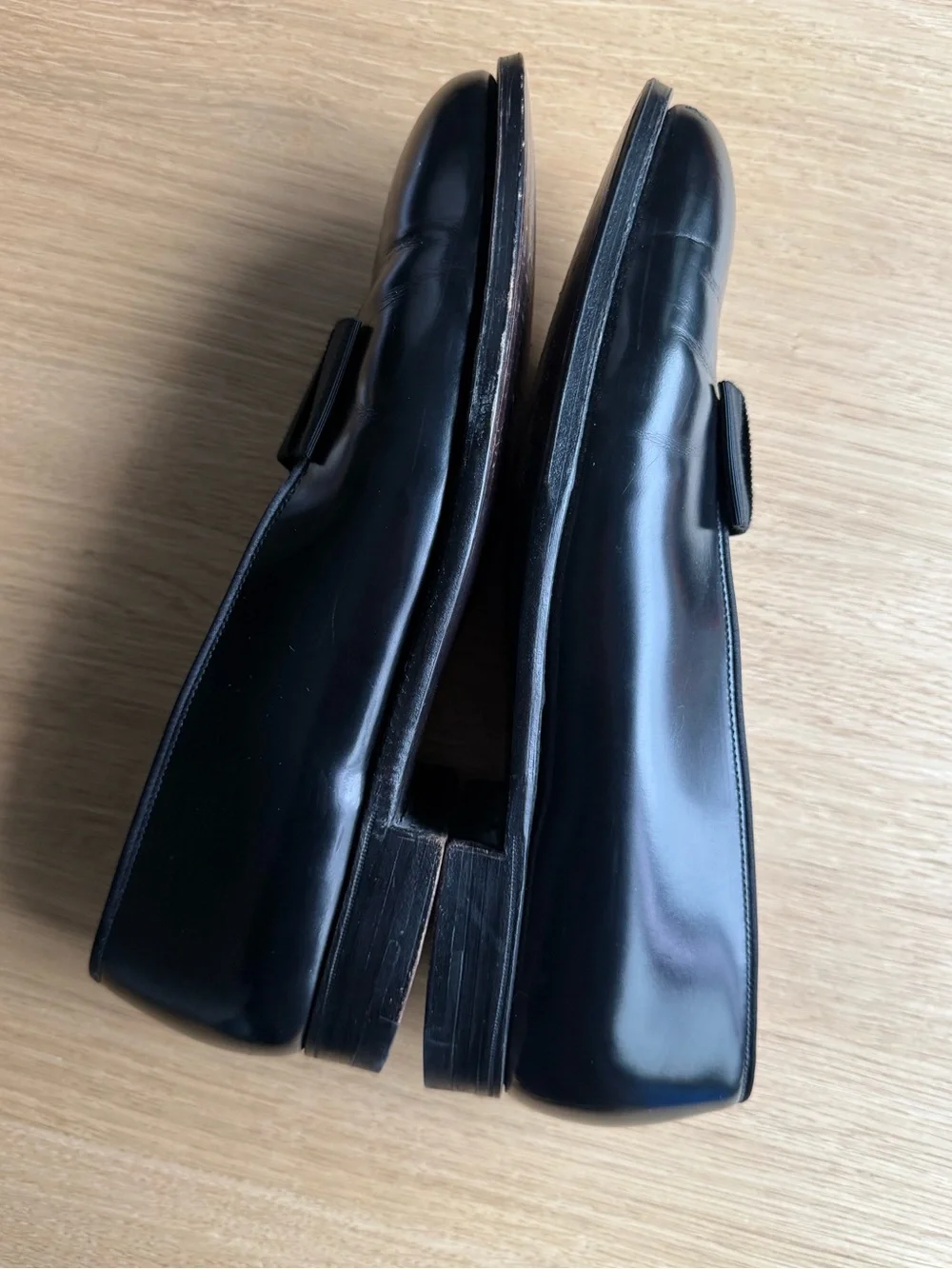 Rare Polo Ralph Lauren Benchmade England Tuxedo Pumps Black Leather 9.5 D